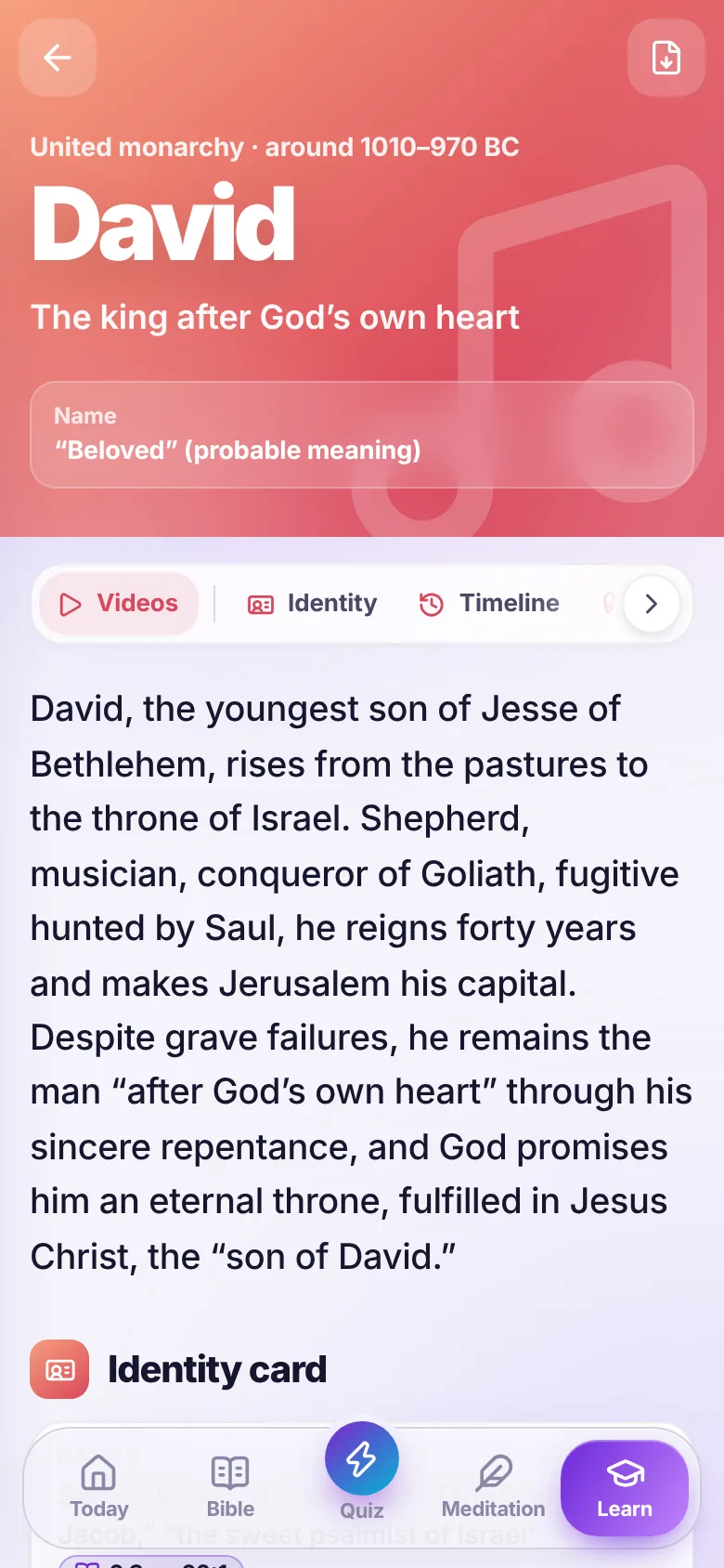Bible Academy: People