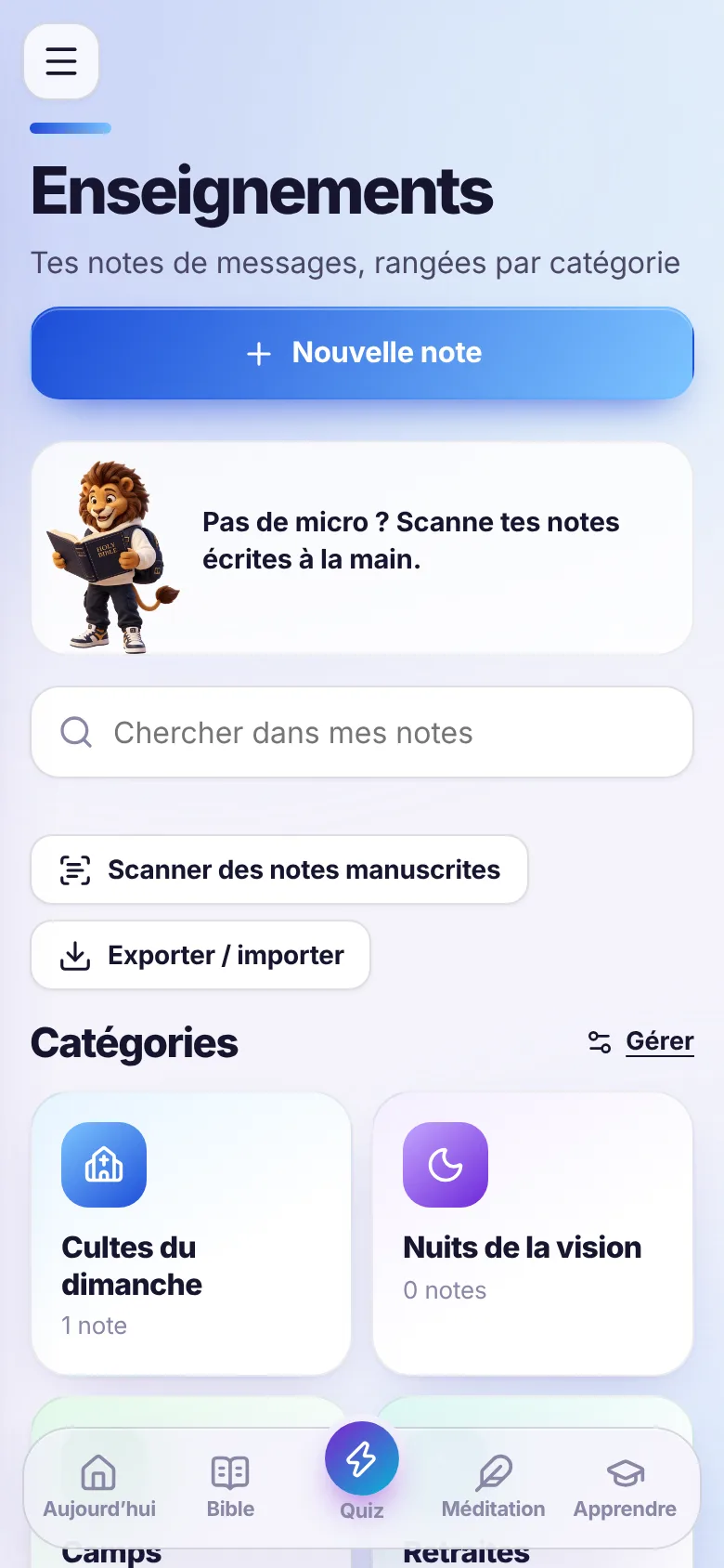 Bible Academy: Notes de prédication